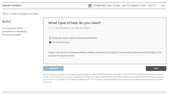 4. HR on Demand Step 1
